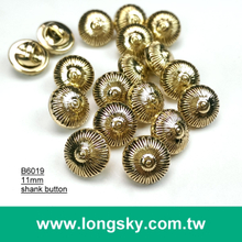 (#B6019/11mm) anthentic plated plastic small buttons for dress shirt from Taiwan