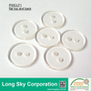 (#P00CLF1) flat top and back clear polyester resin Shirt Button