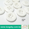 (#P07CR1) 20L white plastic shiny chalk dyeable shirt and sweater buttons