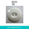 (#B3701/34L) 2 hole white faceted plastic nylon coat clothing button