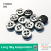 (P1069R2) 16L, 14L light cream and grey color Imitation Shell Polyester Resin Shirt Button 
