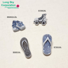 Baby buttons for knitting - shoes, rolling shoe, flip-flops shape