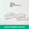 (#PA27815/14.8mm inner) plastic 8-ring with jaggy inner bustier strap slider hook