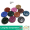 (#P06CR1-9) 15mm dark purple color 4 holes sewing on polyester resin button for suit