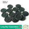 (#P06CR1-10) 15mm dark navy color 4 holes sewing on polyester resin button for pants