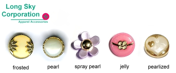Apparel pearl button finishes_frosted button_Long Sky_button factory Apparel pearl button finishes_frosted button_Long Sky_button factory