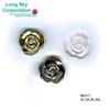 (B6317/20L,24L,28L,34L) silver rose shape apparel button, gorgeous glitter rose button