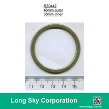 (#RZ0442/38mm) decoration zinc metal ring buckle for 38mm wide webbing belt