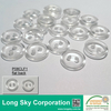 (#P08CLF1) two-hole round clear flatback polyester resin t-shirts button