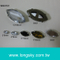 (#MS0701) Horse eye shape bead metal sewing on decorative buttons with stones