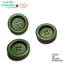 (#P19CR1) 44L 28mm big 4 hole button for army green jacket garments