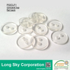 (#P02CLF1) Transparent Simple Design Polyester Resin Shirt Button