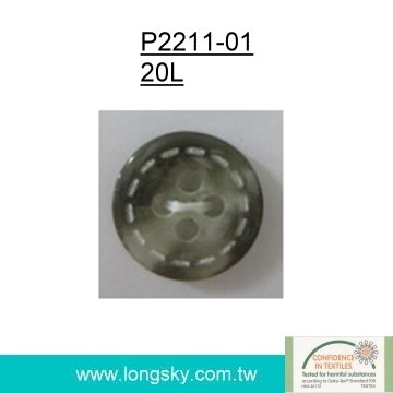 Popular Rod Polyester Resin Button (#P2211-01)