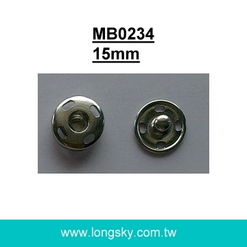 (#MB0232/10mm) metal sewing on press snap button