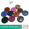 (#P06CR1-7) 1.5cm blue color 4-hole sewing polyester resin button for skirt