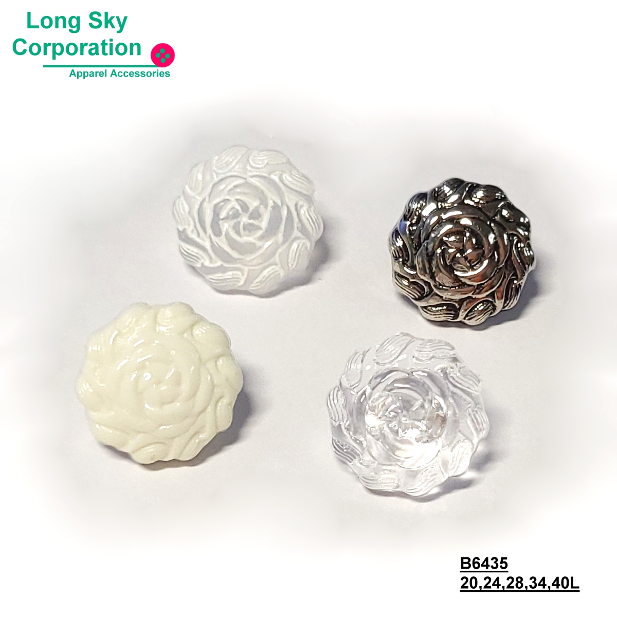 rose pattern lady shirt and suit buttons B6435 rose pattern lady shirt and suit buttons