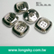 (#B6111/24L, 28L, 36L, 40L) nickel free silver 4 hole square shape button