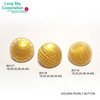 (B3117, B3118, B3119) high quality fancy golden color pearly button for lady suit