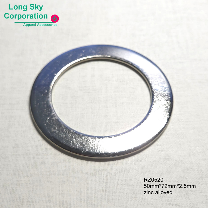 Fashionable 72mm outer Big Round Belt Buckle for Outerwear and Trousers (#RZ0520-050)