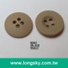 (#B5047-28L) Classic design heat-resistant round plastic four hole sewing uniform button