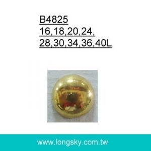 (#B4825) classic dome shiny surface shank button