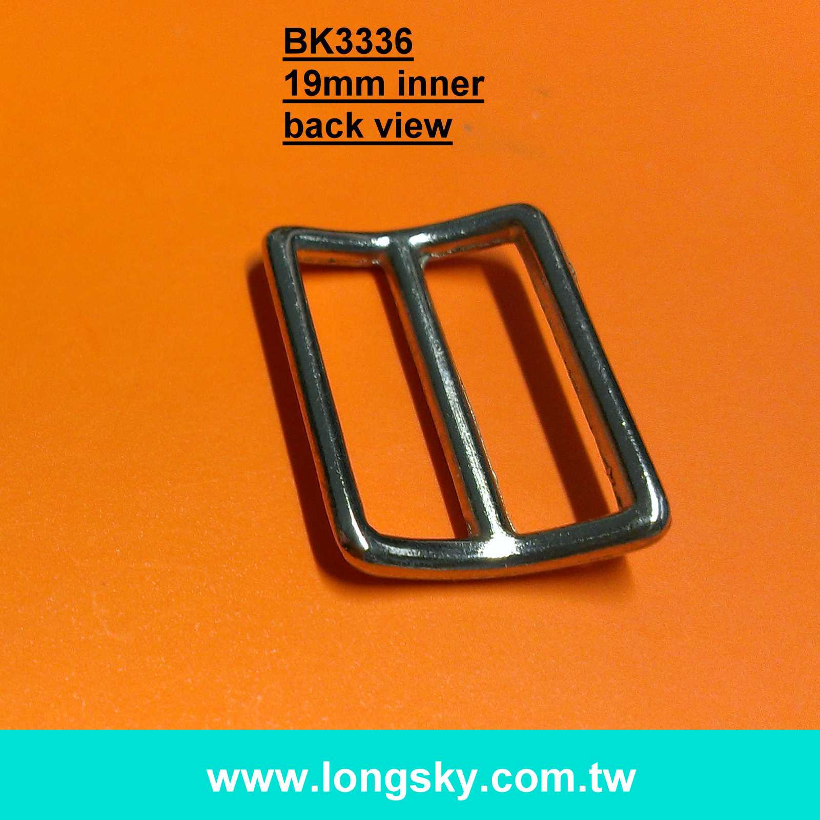 (#BK3336) 19mm curved belt buckle for tie