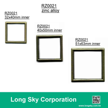 (#RZ0021/32x32mm) silver color zinc metal square buckle for webbing belt