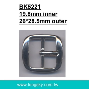 fashion metal square belt buckle (#BK5221/19.8mm inner)