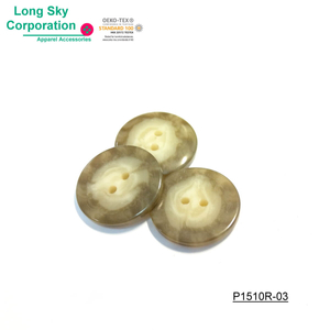 (#P1510R) flat top horn pattern like resin material suit button