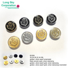 (B1838/20L,24L,28L,34L,36L) crown pattern golden hot stamping suit button manufacturer