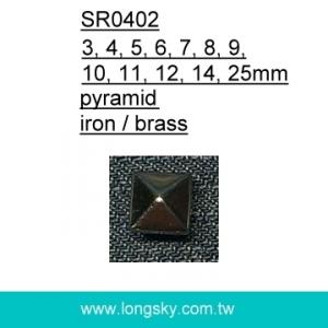 metal pyramid studs for jeans (#SR0402)
