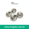 (#B4861) 4 hole small size silver plated shirt button