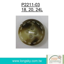 Popular Rod Polyester Resin Button (#P2211-03)