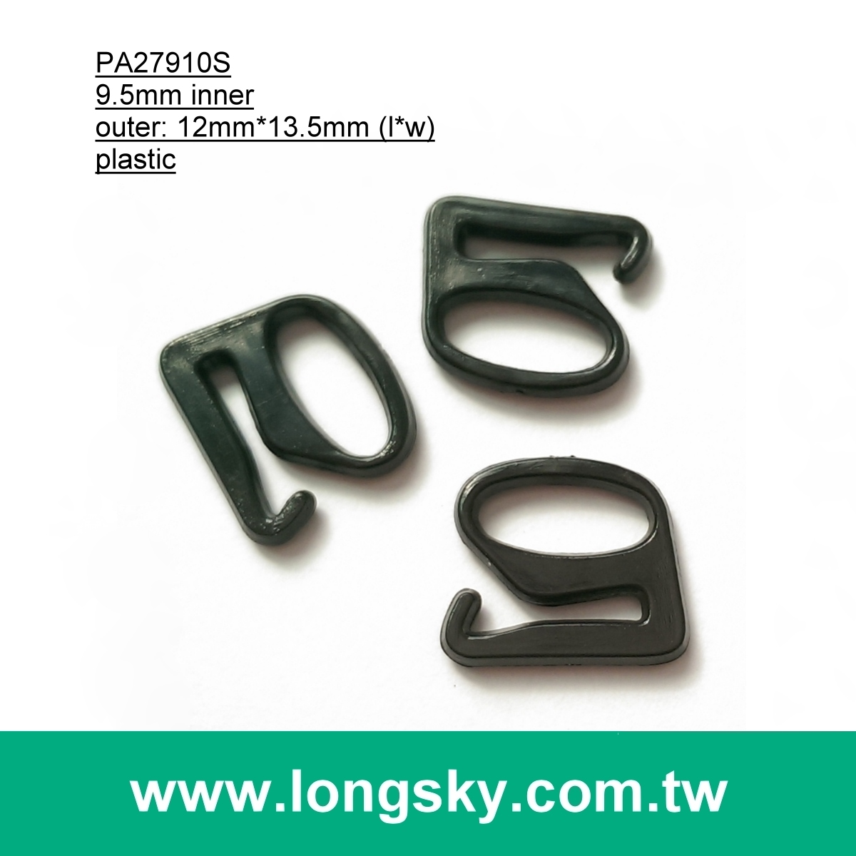 (#PA27010/10mm inner) classic plastic o-ring for women's lingerie bra strap