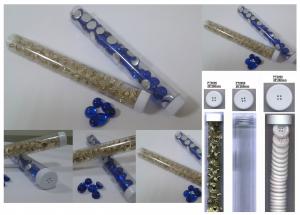 button tube, ornaments tube for accessory wholesaler and retailer (#PT0000/20mm width*200mm long)