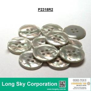(#P2318R2) 32L Fancy Imitation MOP Shell Polyester Resin Button for Lady Suit