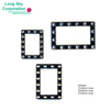 Rectangle shape ring rhinestone belt buckle (RZ0040)
