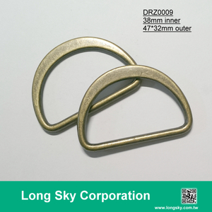 (#DRZ0009/38mm inner) matt silver d ring buckle for strap belt