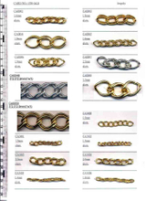 Alum. Chain for Belt, Ornaments