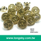 (#B6036/13mm) blazer gold shank button with decorative pattern