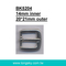 Zinc Alloyed Rectangle Belt Buckle (#BK5223-21.2mm)