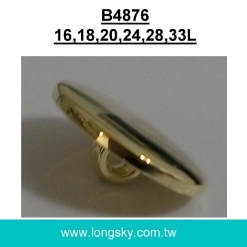 (#B4876) 16L, 18L round fancy flat top gold plated shank back small buttons maker