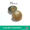 (B6321/24L, 28L, 34L, 40L) designer favorite gold chrysanthemum flower pattern suit button