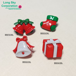 Christmas craft button bell shape button (B6970/36L)