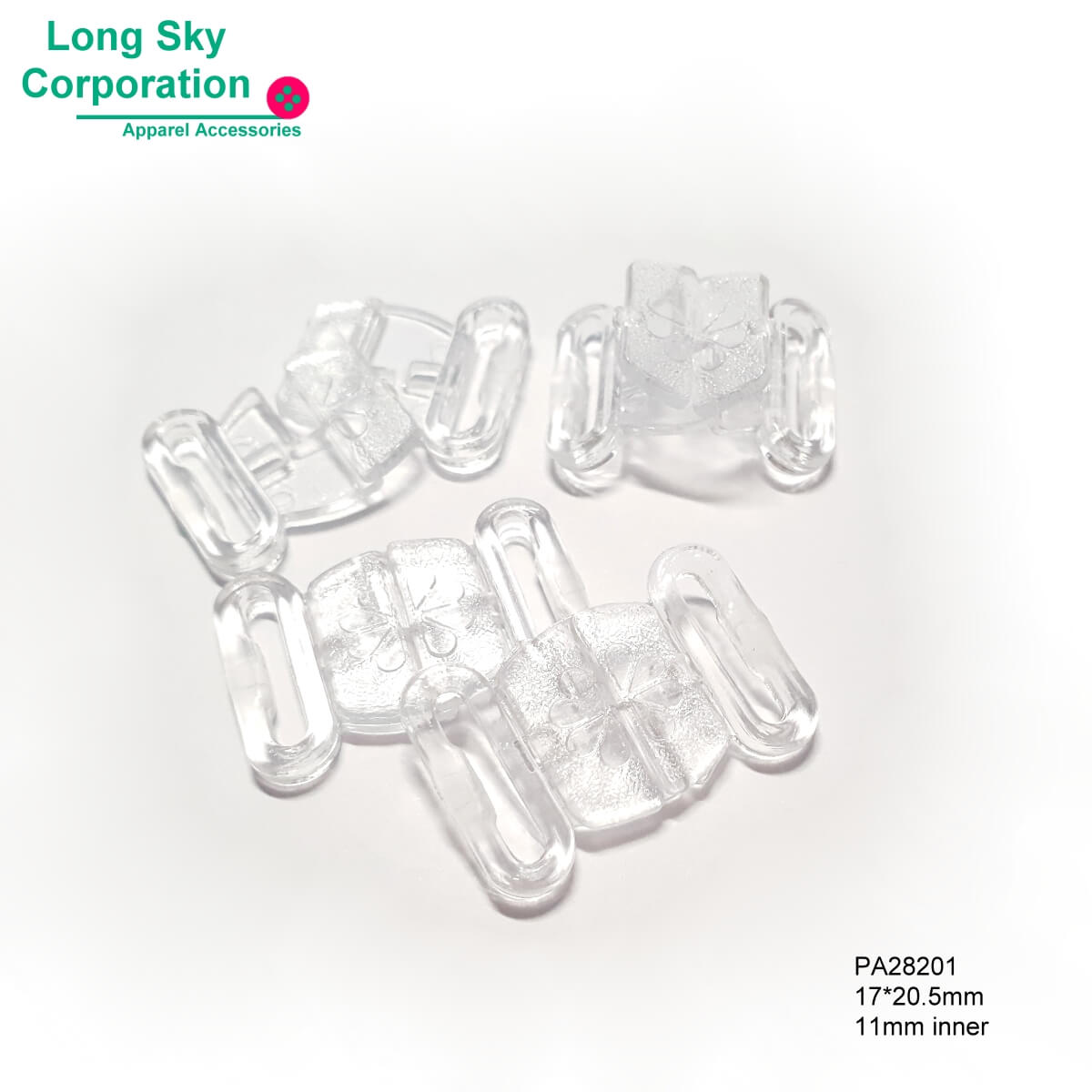 (#PA28201/11mm inner) plastic couple hook, buckle for bra strap