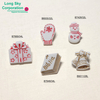 Cute Christmas craft button- bell, snowman, book, glove, gift decorative button (B6935, B7428, B7648, B7669, B9011)