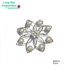 3.5cm crystal rhinestone flower brooch for ladywear