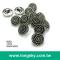 (#B6021/11mm) nickel with black metallic lady blouse buttons with shank from Taiwan