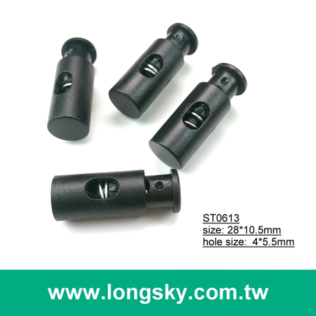 (#ST0613) single hole plastic tube cord stopper