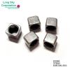(#ST0060) 4mm small hole plastic cube cord end bead